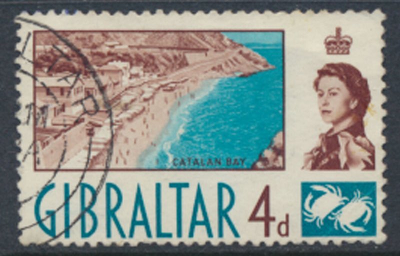 Gibraltar  SG  165   SC# 152  Used   1960  see scan / details