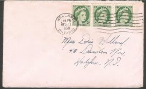 1958 Wilding Issue Cover. Scott 338