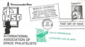 1973 FDC, #1488, 8c Copernicus, International Association of Space Philatelists