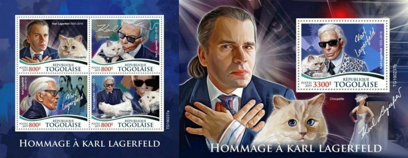 Z08 TG190237ab TOGO 2019 Karl Lagerfeld MNH ** Postfrisch