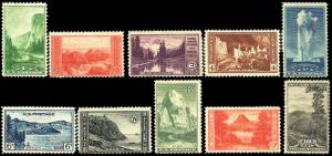 United States Scott 740-749