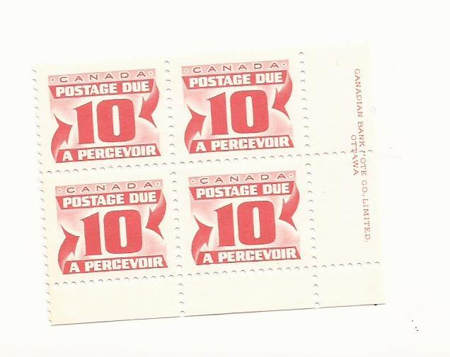 1969 Canada - Block - Postage Due #J35