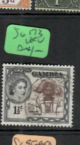 GAMBIA (PP3012B)  QEII  1 1/2D    SG 173   VFU 