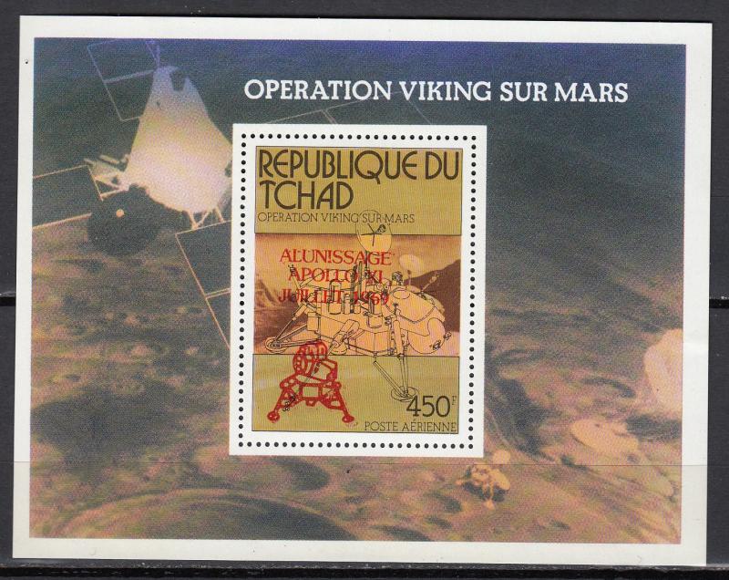 Chad - 1979 Space overprinted Viking S/S Sc# C243 -  MNH (2930)