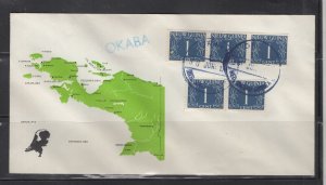 Netherlands New Guinea cover postmark OKABA 1961  (#1)