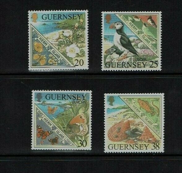 Guernsey: 1999, Europa,  Parks & Gardens, Herm island, MNH set