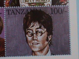 ​TANZANIA STAMP:1995 SC#1334 THE BEATLES  MNH STAMP SHEET.