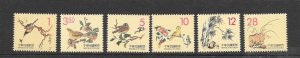 BIRDS - CHINA (REP) #3221-6 ART-ENGRAVINGS MNH