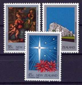 New Zealand 788-790 MNH Christmas Holy Family Painting Church ZAYIX 0424S0224