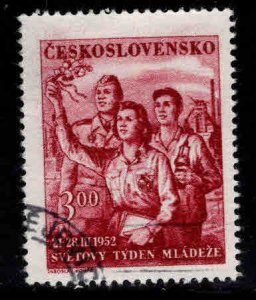 Czechoslovakia Scott 506 used 1952 Youth day stamp