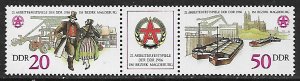 Germany - DDR - # 2552a - Worker's Games Magdeburg - pair - MNH....{1986}