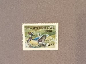 MO2, Missouri Waterfowl 1980, Mint NH, CV $95.00