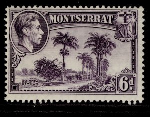 MONTSERRAT GVI SG107, 6d violet, M MINT. Cat £25. PERF 13