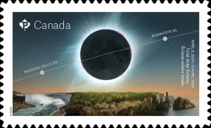 DIE CUT = Total Solar ECLIPSE - Apr.8.2024 = Single From Booklet MNH Canada 2024