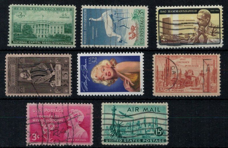 United States - Assortment of 20 Used Stamps