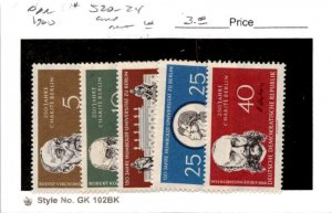 Germany - DDR, Postage Stamp, #520-524 Mint LH, 1960 Humboldt University (AF)