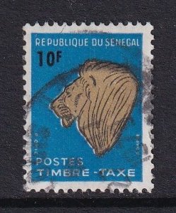 Senegal   #J40  used  1966  Postage Due  lion 10fr