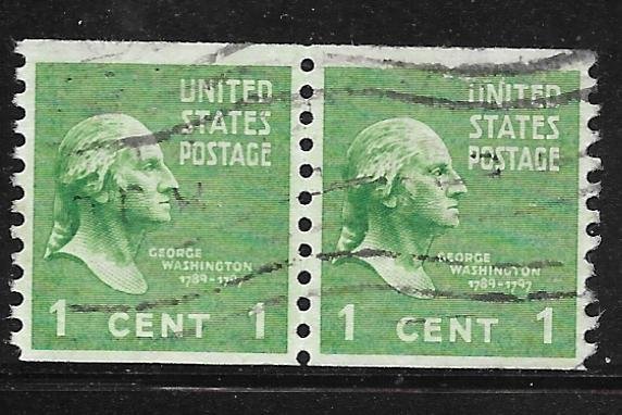 USA 839: 1c Washington, used, F-VF