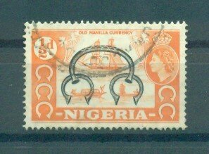 Nigeria sc# 80 (3) used cat value $.25