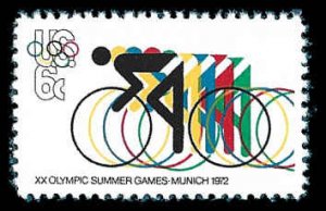 PCBstamps   US #1460 6c Olympics-Bicycling, MNH, (23)