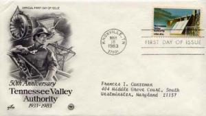 United States, First Day Cover, Tennessee