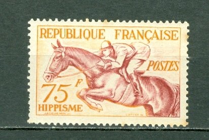 FRANCE 1953 SPORTS-HORSES  #705 MNH