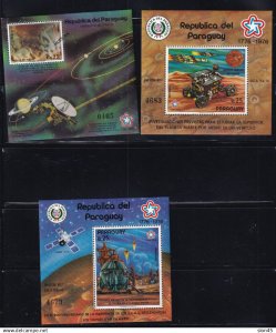 Paraguay 1977 Souvenir Sheets MNH Space Exploration of Mars CV $135 16579