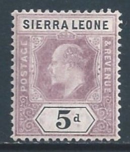 Sierra Leone #84 NH 5p King Edward VII Wmk. 3