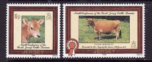 Jersey-Sc#206-7- id8-unused NH set-Cows-1979-