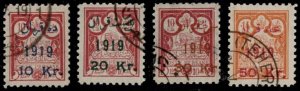 IRA SC #626-9 U 1919 Coat of Arms w/surcharge each w/Sadri Backstamp CV $200.00