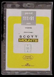 Scott Mounts Clear 111/91mm, Pgk. 6 ea. (00970C)