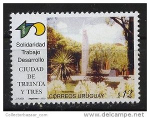 2003 city square cactus YUCA plant trees URUGUAY Sc#1999 MNH