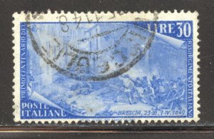 Italy Scott 504 UH - 1948 30l Ten Days of Brescia - SCV $2.50