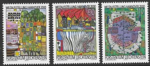 Liechtenstein 1179-81  2000  set  3   VF  NH