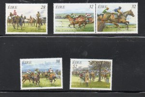 Ireland Sc 1001-5 1996  Horse Racing stamp set mint NH