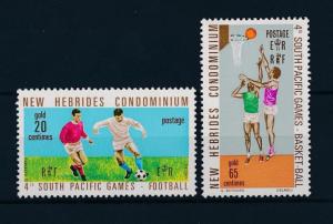 [46289] Vanuatu New hebrides 1971 Sports Football Soccer Basketball MNH