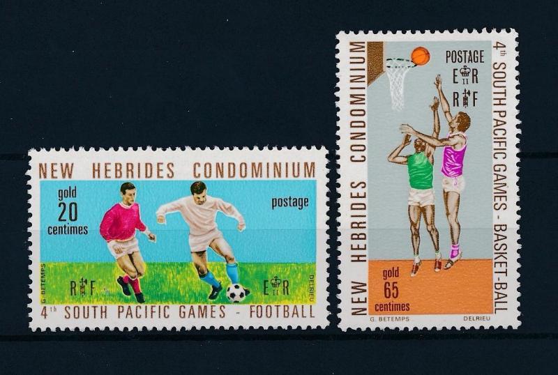 [46289] Vanuatu New hebrides 1971 Sports Football Soccer Basketball MNH