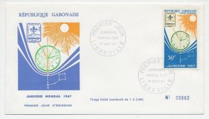 Cover / Postmark Gabonese 1967 World Jamboree