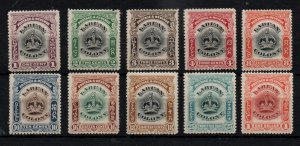 Labuan 1902 mint MH collection to $1 SG128 WS37209