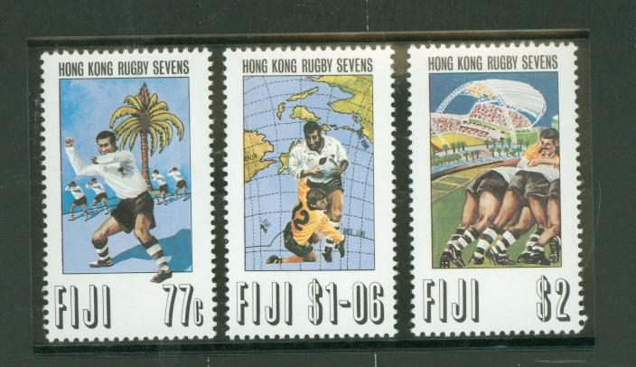 Fiji 1993 Scott 684-686 Hong Kong Rugby Sevens MNH