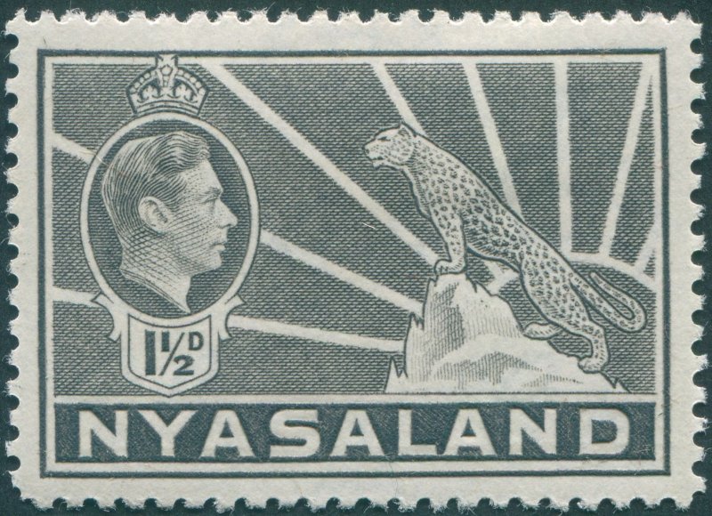 Nyasaland 1942 1½d grey SG132a unused