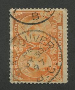 B.C. TOWN CANCEL VANCOUVER DATED