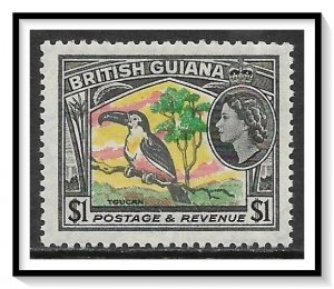 British Guiana #265 QE II & Toucan MH