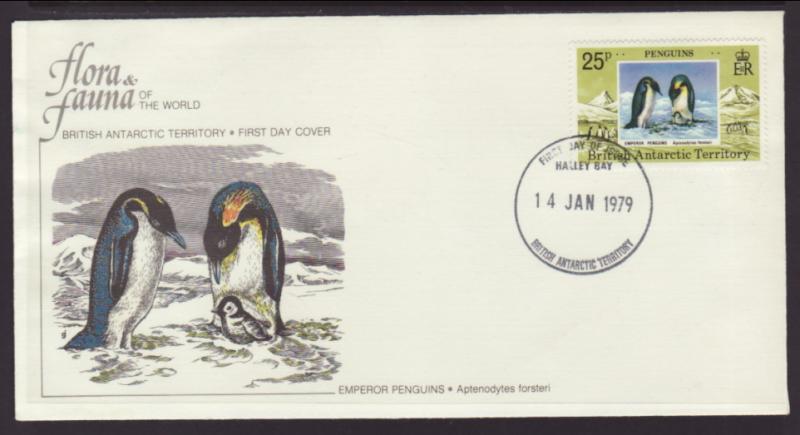 British Antarctic Territory 75 Penguin Fleetwood U/A FDC