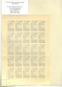 FRANCE Scouts Stamps Overprints Sheet x25 1939 {samwells-cover} MS3648