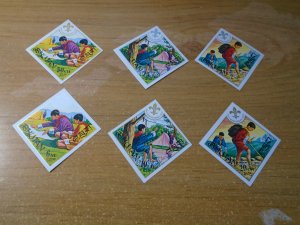 Bhutan  #  134-39  MNH  Scouting   Imperf