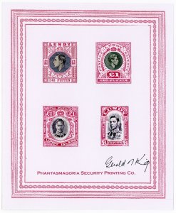 (I.B) Cinderella Collection : Gerald King Lundy (George VI) Mini-Sheet