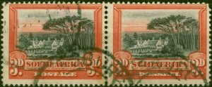 South Africa 1927 3d Black & Red SG35 Fine Used