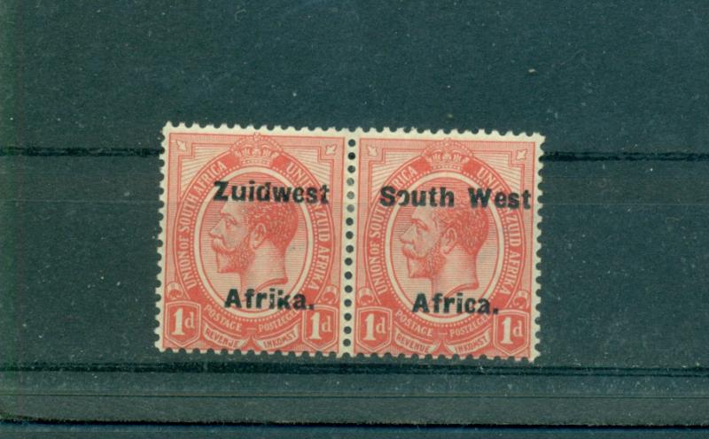 South West Africa - Sc# 30. 1924 1p. Pair  Geo.V. Mint LH. $4.25