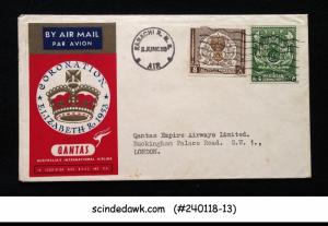 PAKISTAN - 1953 SPECIAL FLIGHT CORONATION COVER TO LONDON WITH CANCELLATION